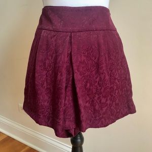 Loft Burgundy Skort